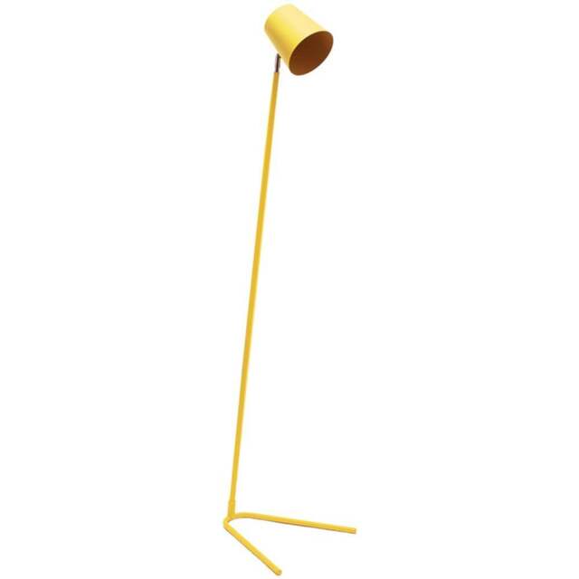 ValueLights Lark Mustard Yellow Metal Slimline LED Floor Lamp - Wilko - image 1