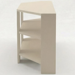 FWStyle Promo 2 Shelf Putty Corner TV Unit - Size: 45 x 110 x 36cm - Wilko - thumbnail 4