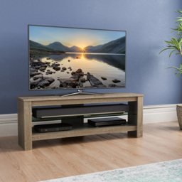 AVF Calibre Plus 2 Shelf Rustic Sawn Oak TV Unit - Brown - AVF Group Ltd - Wilko - thumbnail 7