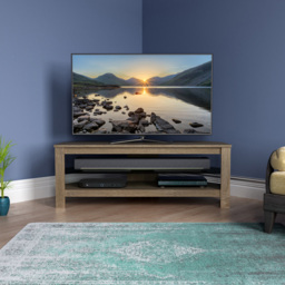AVF Calibre Plus 2 Shelf Rustic Sawn Oak TV Unit - Brown - AVF Group Ltd - Wilko - thumbnail 6