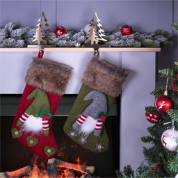 St Helens Christmas Tree Stocking Holder Set of 2 - Size: 170 x 125 x 65cm - Gold - Wilko - thumbnail 3