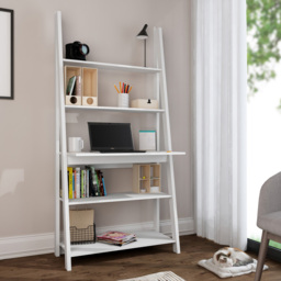 Tiva 5 Shelf White Ladder Desk - Size: 1754 x 840 x 500cm - LPD Home - Wilko - thumbnail 5