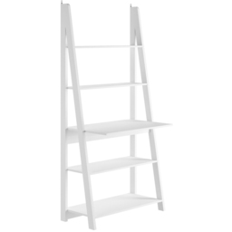 Tiva 5 Shelf White Ladder Desk - Size: 1754 x 840 x 500cm - LPD Home - Wilko - thumbnail 3