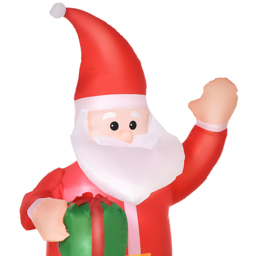 HOMCOM Christmas Inflatable Santa Claus - Size: 25 x 15 x 15cm - Red - Wilko - thumbnail 4