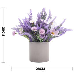Living and Home Purple Lavender Artificial Flower in Rustic Wood Planter 17cm - Size: 8 x 28 x 30cm - Wilko - thumbnail 7