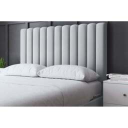 DS Living Evangeline Single Silver Upholstered Bed Frame with Headboard - Wilko - thumbnail 4
