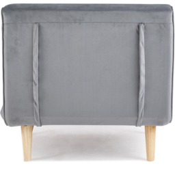 Home Detail Kendal Single Sleeper Grey Velvet Chair Bed - Wilko - thumbnail 5