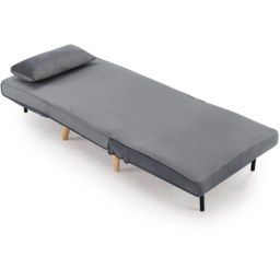 Home Detail Kendal Single Sleeper Grey Velvet Chair Bed - Wilko - thumbnail 6