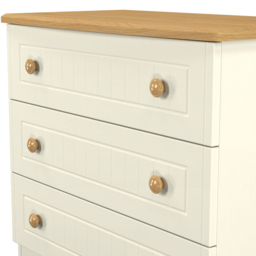 Crowndale Warwick 3 Drawer Cream Ash and Oak Chest of Drawers - Wilko - thumbnail 6