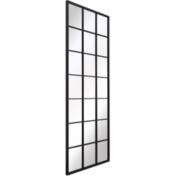 MirrorOutlet The Genestra Black Modern Window Garden Wall Mirror 200 x 80cm - Size: 200 x 80 x 3cm - Wilko - thumbnail 4