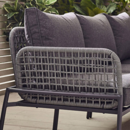 Furniturebox Asia 5 Seater Grey Outdoor Sofa Set - Wilko - thumbnail 5