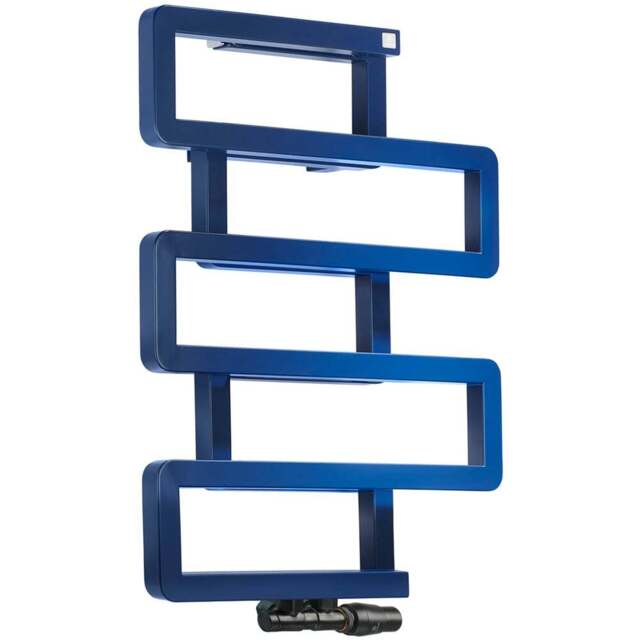 Terma Bookie Denim Blue Heated Towel Rail 655 x 500mm - Size: #VALUE! - Wilko - image 1