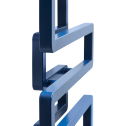 Terma Bookie Denim Blue Heated Towel Rail 655 x 500mm - Size: #VALUE! - Wilko - thumbnail 4