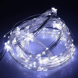 Shatchi 40 Cool White LED Silver Copper Wire Christmas String Light 4m - Size: 6 x 1.5 x 2cm - Wilko
