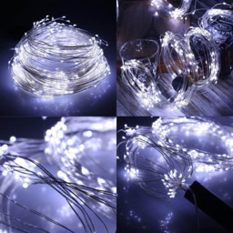 Shatchi 40 Cool White LED Silver Copper Wire Christmas String Light 4m - Size: 6 x 1.5 x 2cm - Wilko - thumbnail 4