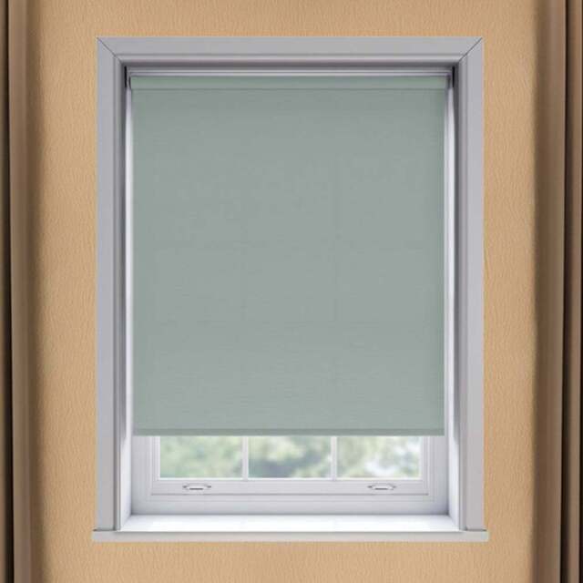 New Edge Blinds Thermal Blackout Roller Blind Duck Egg Blue 110cm - Size: W 110cm x D 170cm - Wilko - image 1