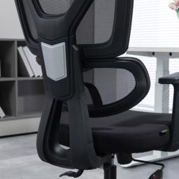 Portland Black Mesh Office Chair with Adjustable Headrest - Size: 65.5 x 65 x 132cm - Wilko - thumbnail 4