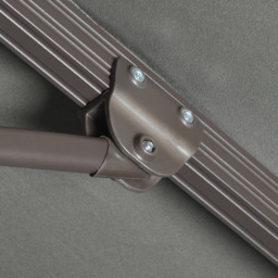 Outsunny Dark Grey Crank and Tilt Rotating Cantilever Parasol with Cross Base 3m - Wilko - thumbnail 4