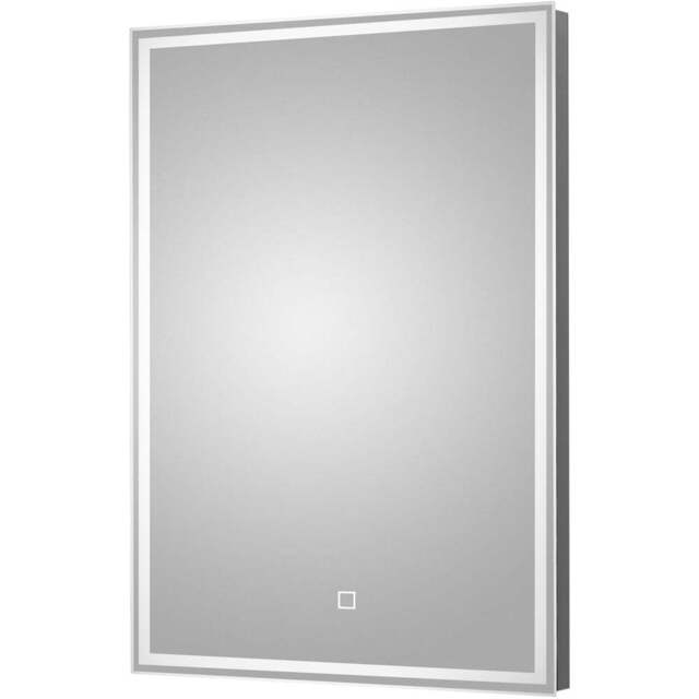 nuie LED Touch Sensor Mirror 700 x 500mm - Size: 700 x 500 x 35mm - Silver - Wilko - image 1