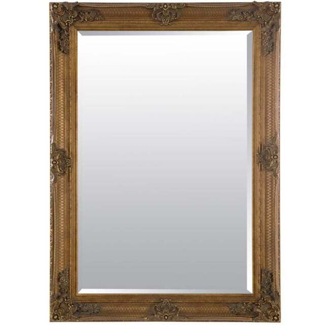 Davenport Gold Ornate Flourish Large Wall Mirror 110 x 79cm - MirrorOutlet - Wilko - image 1