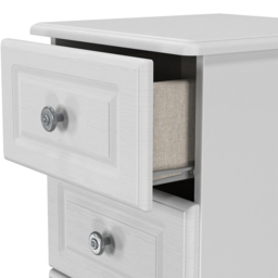 Crowndale Pembroke 5 Drawer Grey Ash Tall Bedside Cabinet Ready Assembled - Wilko - thumbnail 5