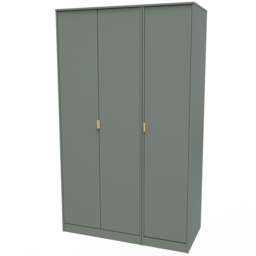 Crowndale 3 Door Reed Green Wardrobe Ready Assembled - Wilko - thumbnail 3