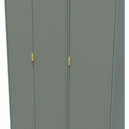 Crowndale 3 Door Reed Green Wardrobe Ready Assembled - Wilko - thumbnail 7