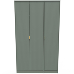 Crowndale 3 Door Reed Green Wardrobe Ready Assembled - Wilko - thumbnail 4