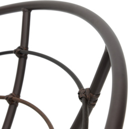 Home Detail Monica Brown and Grey Swivel Papasan Chair - Size: 1 Seater - Wilko - thumbnail 6