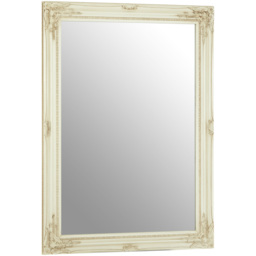 Premier Housewares Andrey Bone White Wall Mirror - Size: 104 x 74cm - Wilko - thumbnail 3