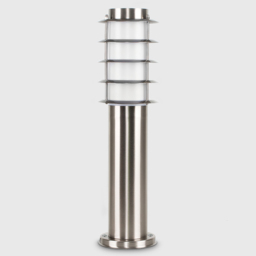 ValueLights Wharf Set of 4 Silver Warm White Bulb Bollard Lights - Size: 45 x 11.5 x 46cm - Wilko - thumbnail 7