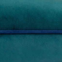 Paoletti Meridian Teal Navy Velvet Cushion - Size: 55 x 55 cm - Multi - Wilko - thumbnail 4