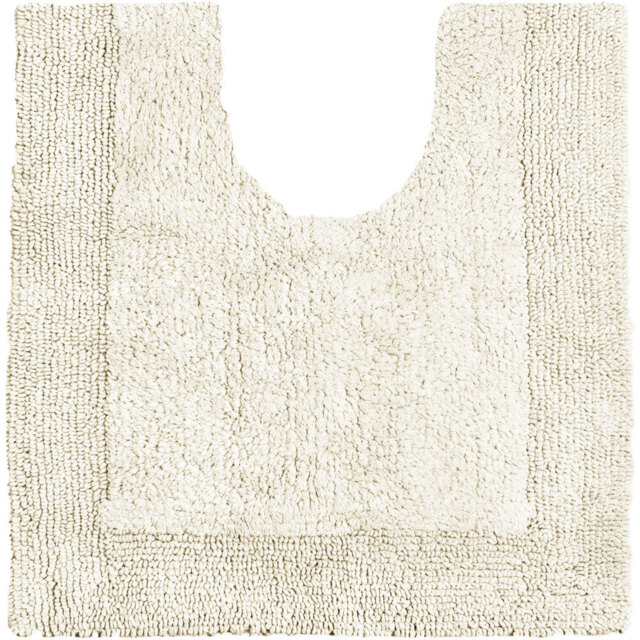 Allure Bath Fashions Elegance Cream Reversible Pedestal Mat 53 x 55cm - Wilko - image 1