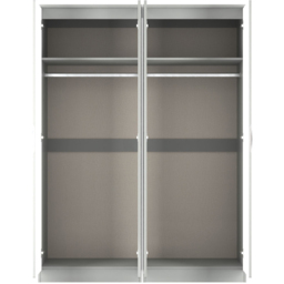 Crowndale Camden 4 Door Grey Gloss and Dusk Grey Mirrored Wardrobe Ready Assembled - Grey Gloss & Dusk Grey - Wilko - thumbnail 7