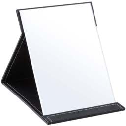 Living and Home Foldable Tabletop Vanity Mirror - Size: 1 x 15 x 20cm - Black - Wilko - thumbnail 1