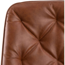 Florence Erik Brandy PU Gas Lift Desk Chair - Size: 106 x 60 x 67.5cm - Brown - Furniture To Go - Wilko - thumbnail 7