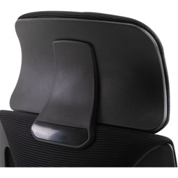 Portland Black High Mesh Back Swivel Office Chair - Size: 64 x 58 x 126cm - Wilko - thumbnail 4