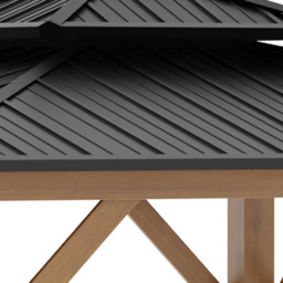Outsunny 3.4 x 3.4cm 2-Tier Black Wood Frame Hardtop Gazebo - Size: 3.5 x 3.5m - Wilko - thumbnail 5