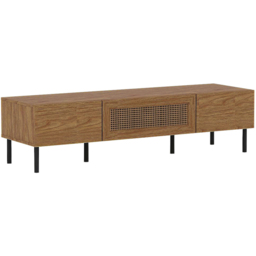 Kudl LV51 2 Door Mid Oak TV Unit - Size: 36 x 140 x 40cm - Brown - Wilko - thumbnail 3