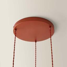 ValueLights Akira 3 Way Burnt Orange Pleated LED Ceiling Pendant Light - Size: 111 x 57 x 57cm - Wilko - thumbnail 4