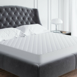 Fine Linens Double Extra Deep Waterproof Quilted Mattress Protector - White - Wilko - thumbnail 3