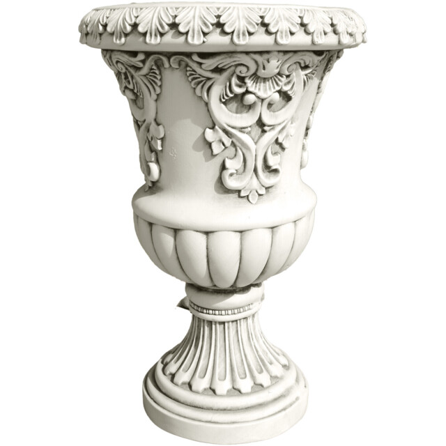 Flower Urn Standing Statue Off White - Ornate Collection - Wilko - image 1