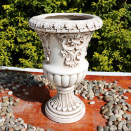 Flower Urn Standing Statue Off White - Ornate Collection - Wilko - thumbnail 4