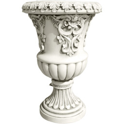 Flower Urn Standing Statue Off White - Ornate Collection - Wilko - thumbnail 1