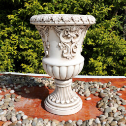 Flower Urn Standing Statue Off White - Ornate Collection - Wilko - thumbnail 3
