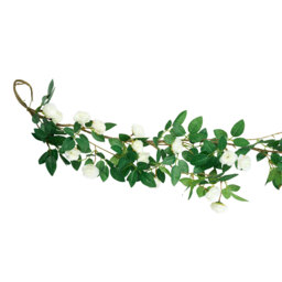 Ivory Victoria Rose Garland 188cm - Wilko - thumbnail 3