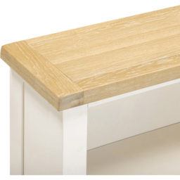 Seconique Windsor 2 Shelf Ivory and Oak Low Bookcase - Size: 91 x 80 x 32cm - Ivory/Oak - Wilko - thumbnail 7