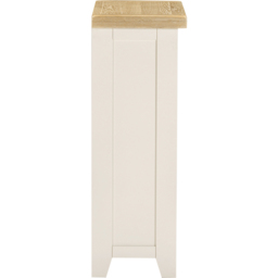 Seconique Windsor 2 Shelf Ivory and Oak Low Bookcase - Size: 91 x 80 x 32cm - Ivory/Oak - Wilko - thumbnail 6