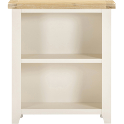 Seconique Windsor 2 Shelf Ivory and Oak Low Bookcase - Size: 91 x 80 x 32cm - Ivory/Oak - Wilko - thumbnail 4
