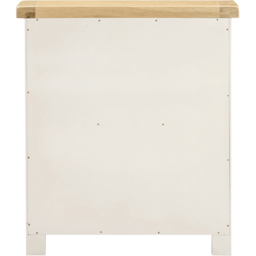 Seconique Windsor 2 Shelf Ivory and Oak Low Bookcase - Size: 91 x 80 x 32cm - Ivory/Oak - Wilko - thumbnail 5